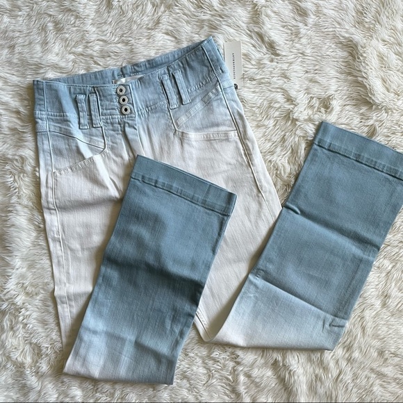 Anthropologie Pilcro and the Letterpress Jeans Ultra High-Rise Dip-Dyed 26 NWT - Picture 7 of 16